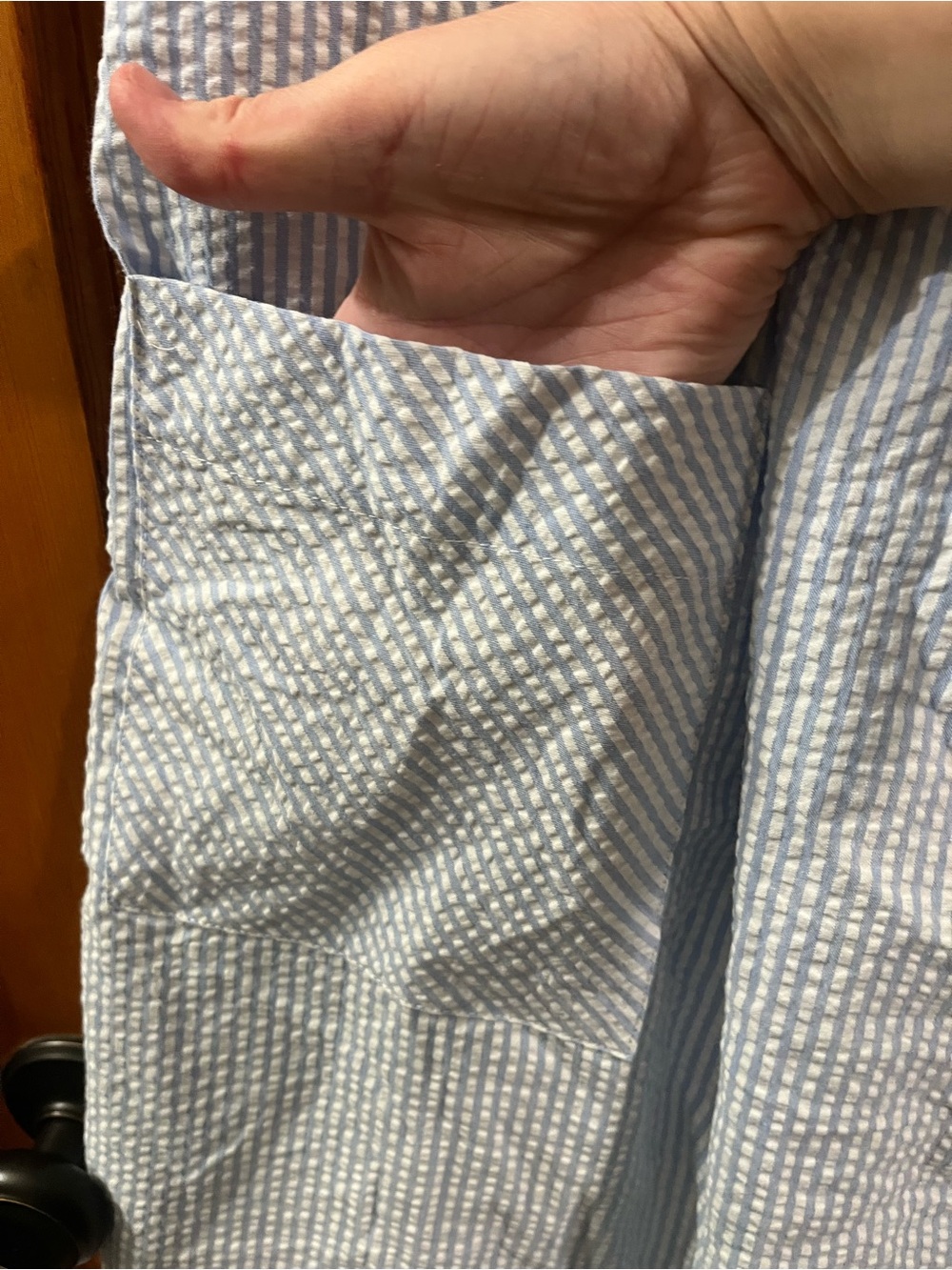 The Vermont Country Store Beach Seersucker Cotton Dress Plus Size 1X Beach Vacay - Picture 5 of 7